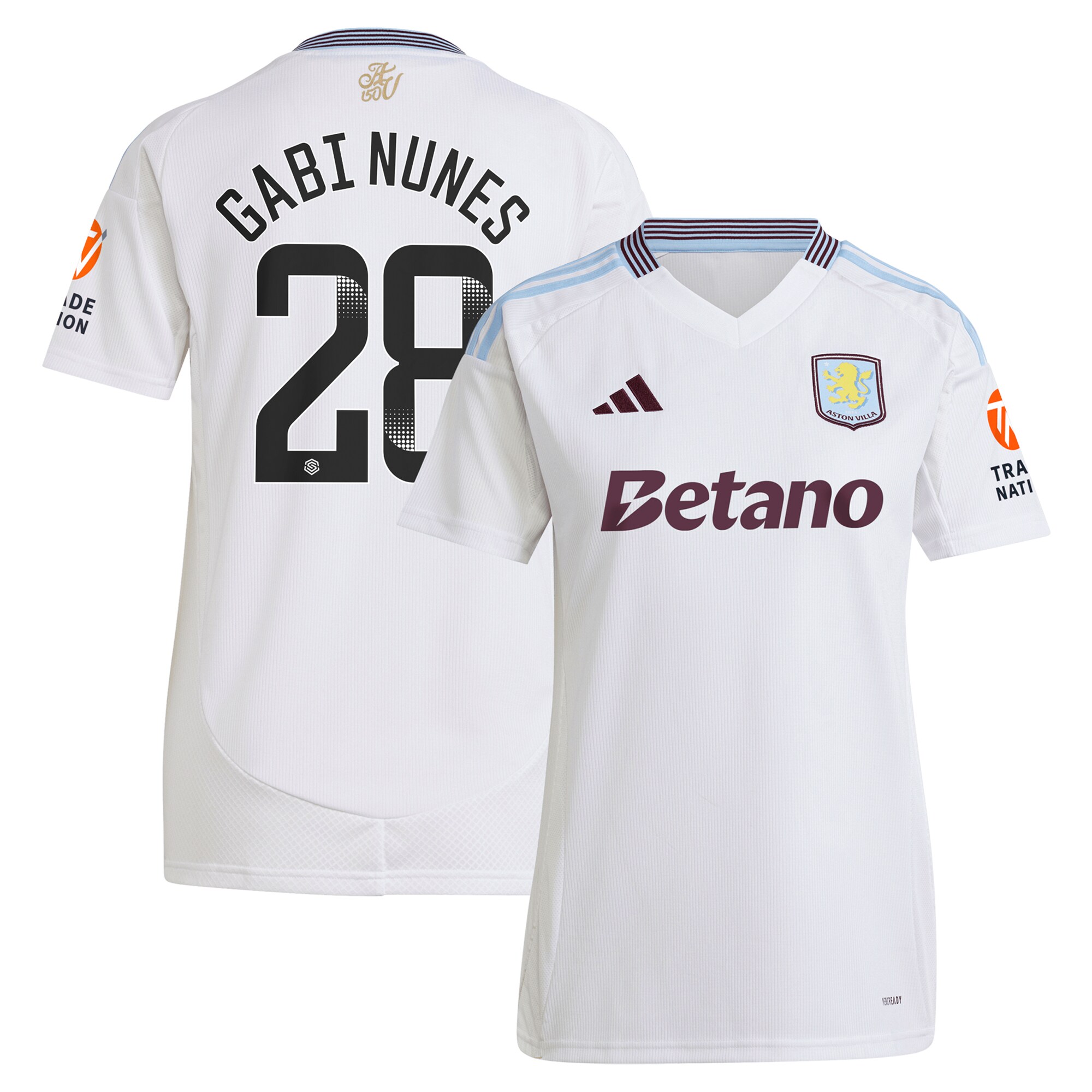 aston villa adidas wsl away shirt 2024-25 – womens with gabi nunes 28 printing Collection | Aston Villa Shirts and Official Gear