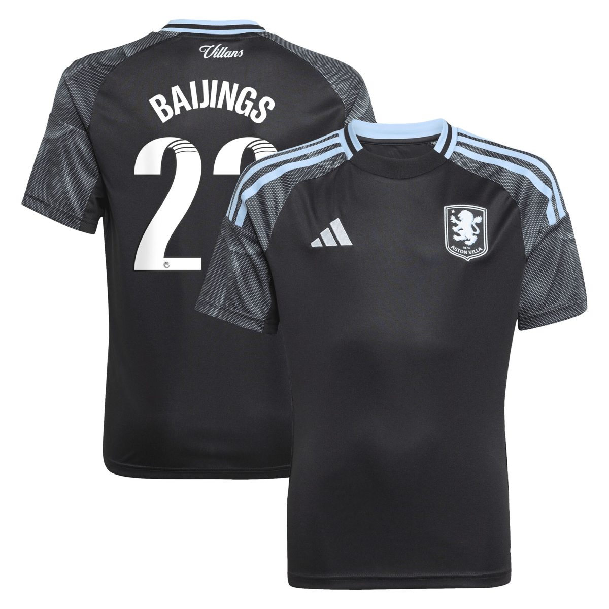 aston villa adidas wsl away shirt 2025-26 – kids with baijings 22 printing Collection | Aston Villa Shirts and Official Gear