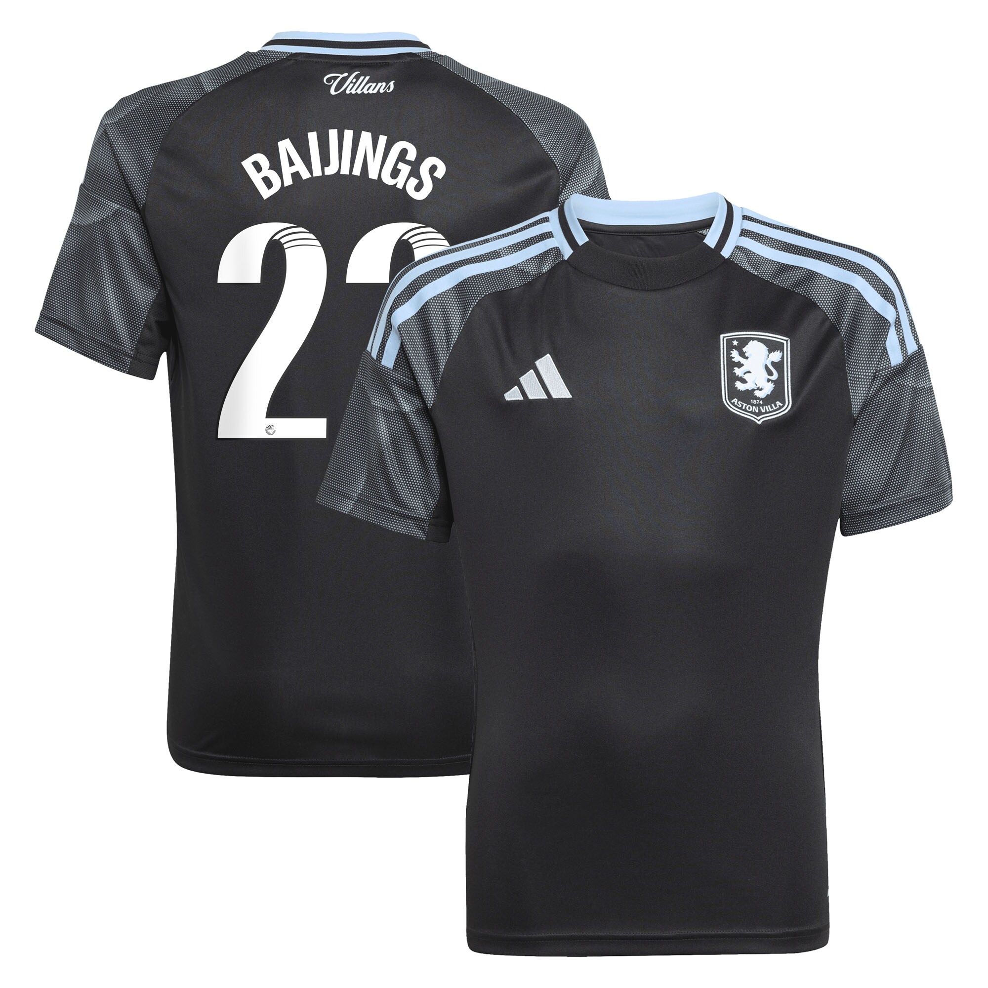 aston villa adidas wsl away shirt 2025-26 – kids with baijings 22 printing Collection | Aston Villa Shirts and Official Gear