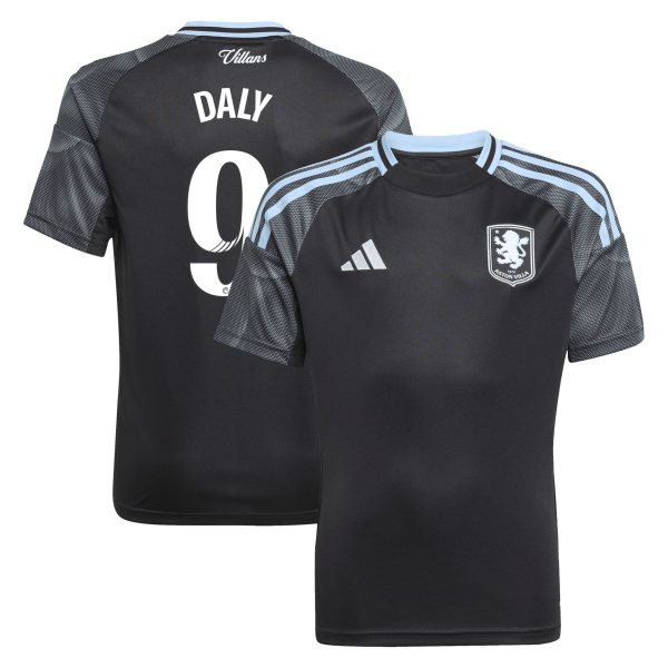 aston villa adidas wsl away shirt 2025-26 – kids with daly 9 printing Collection | Aston Villa Shirts and Official Gear