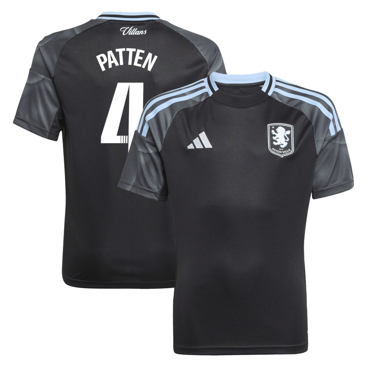 aston villa adidas wsl away shirt 2025-26 – kids with patten 4 printing Collection | Aston Villa Shirts and Official Gear