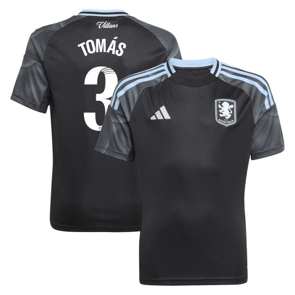aston villa adidas wsl away shirt 2025-26 – kids with tomás 3 printing Collection | Aston Villa Shirts and Official Gear
