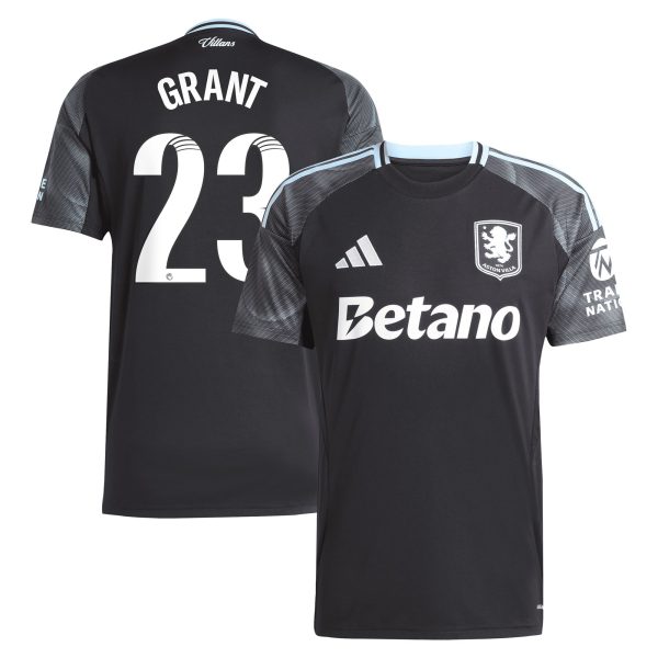 aston villa adidas wsl away shirt 2025-26 with grant 23 printing Collection | Aston Villa Shirts and Official Gear