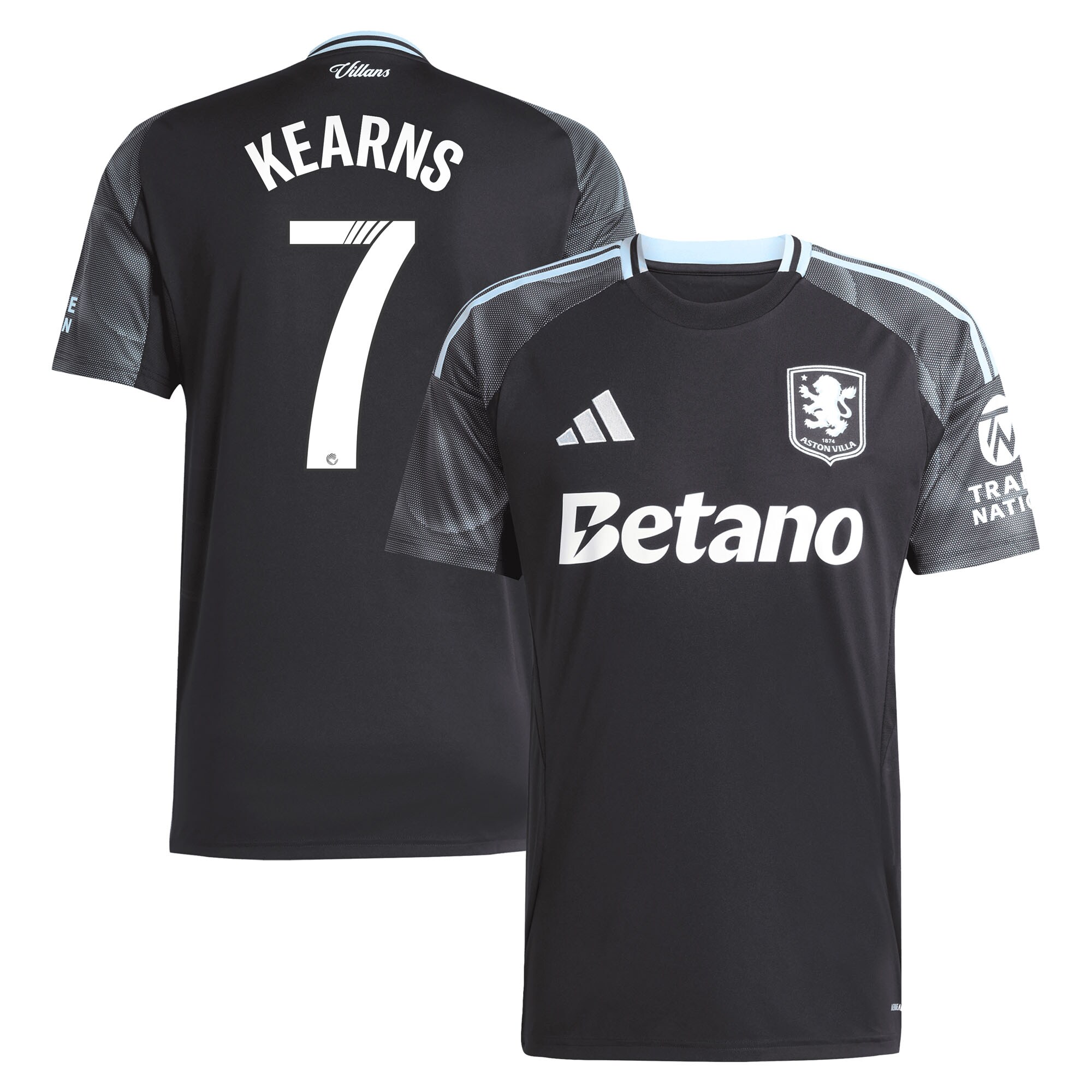 aston villa adidas wsl away shirt 2025-26 with kearns 7 printing Collection | Aston Villa Shirts and Official Gear