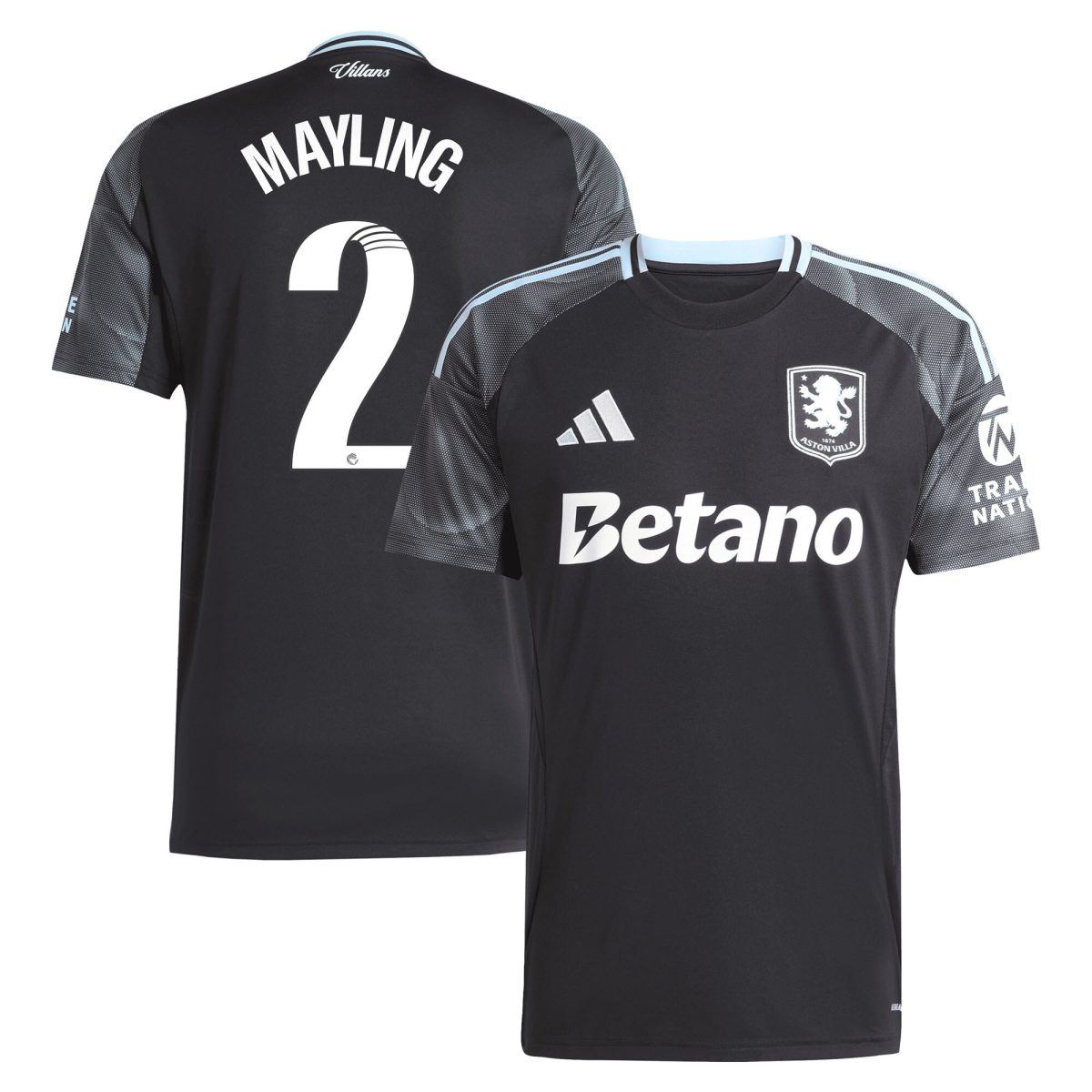 aston villa adidas wsl away shirt 2025-26 with mayling 2 printing Collection | Aston Villa Shirts and Official Gear