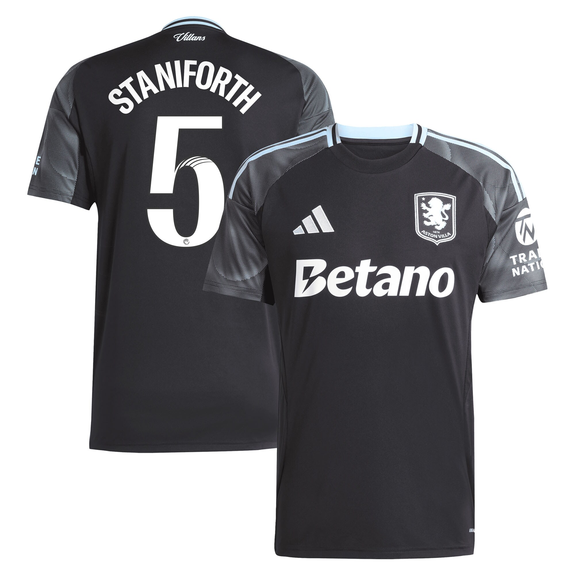 aston villa adidas wsl away shirt 2025-26 with staniforth 5 printing Collection | Aston Villa Shirts and Official Gear