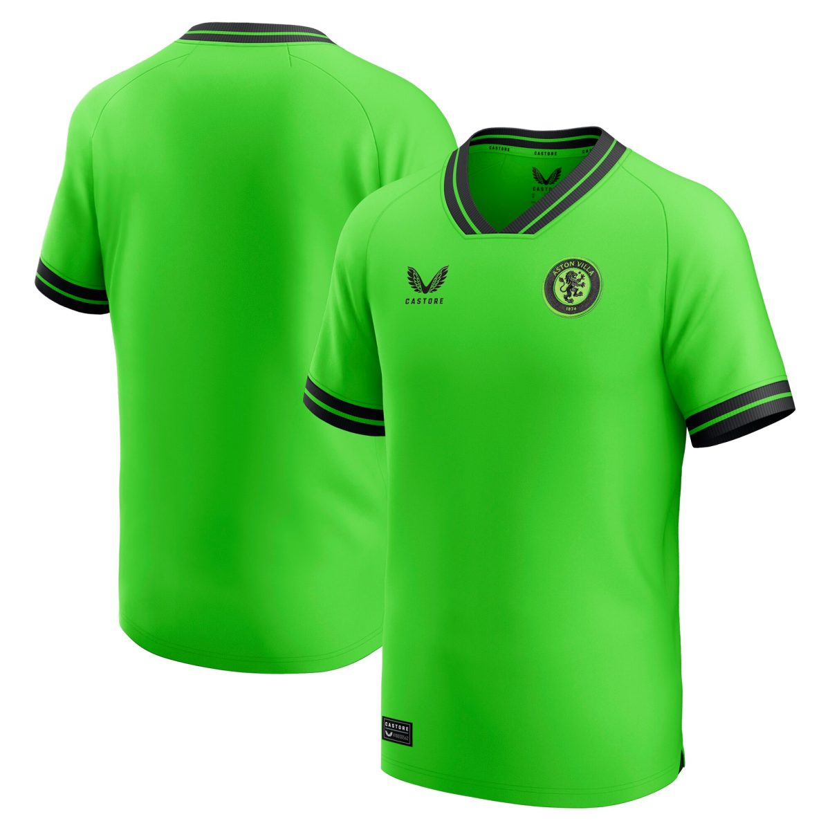 aston villa castore away goalkeeper shirt 2023-24 – kids with custom printing Collection | Aston Villa Shirts and Official Gear