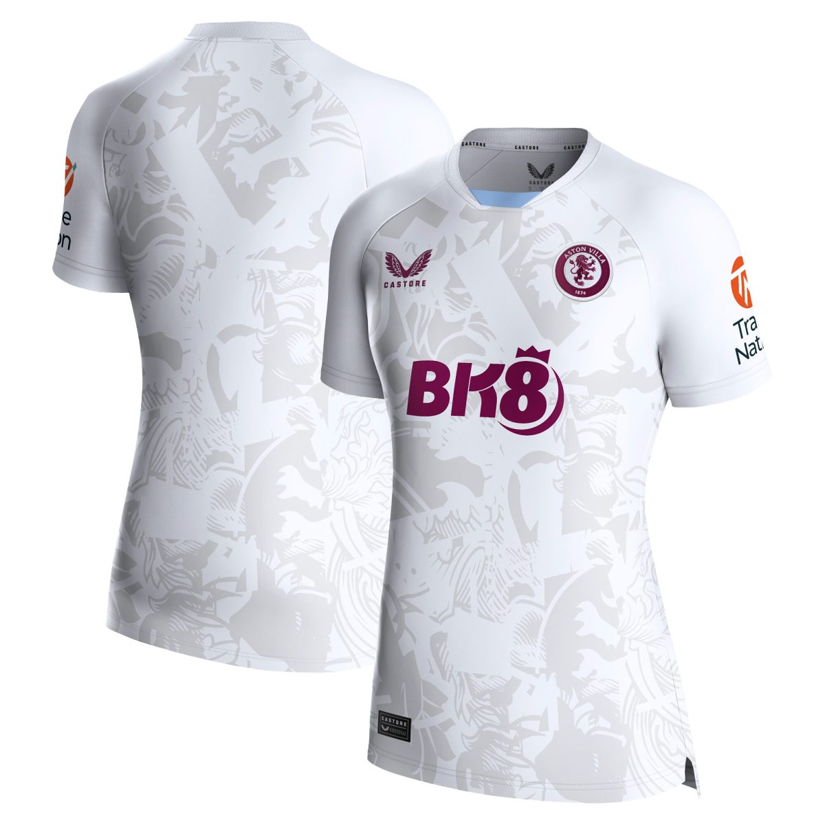 aston villa castore away shirt 2023-24 – womens with custom printing Collection | Aston Villa Shirts and Official Gear