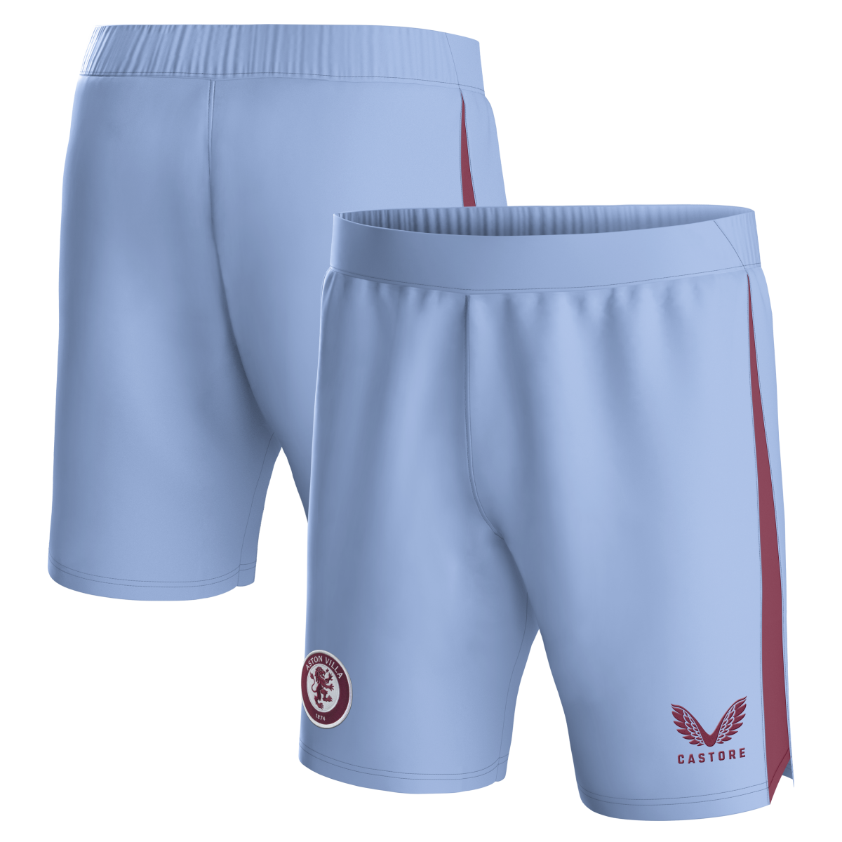 aston villa castore away shorts 2023-24 – kids with custom printing Collection | Aston Villa Shirts and Official Gear