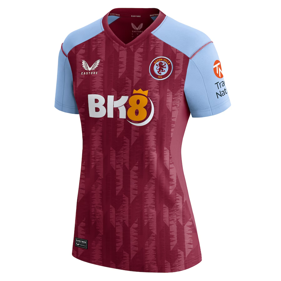 aston villa castore home shirt 2023-24 – womens with custom printing Collection | Aston Villa Shirts and Official Gear