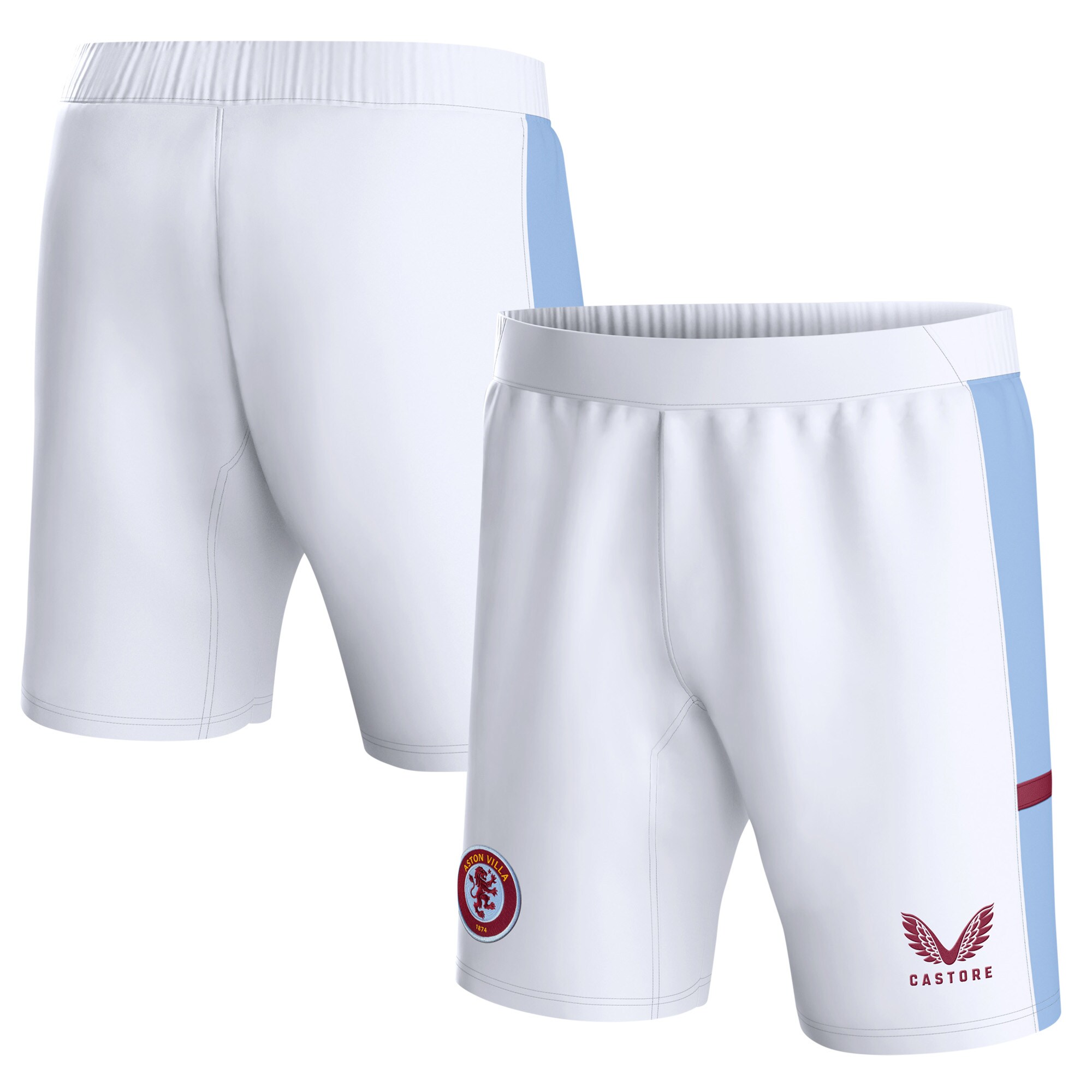 aston villa castore home shorts 2023-24 – kids with custom printing Collection | Aston Villa Shirts and Official Gear