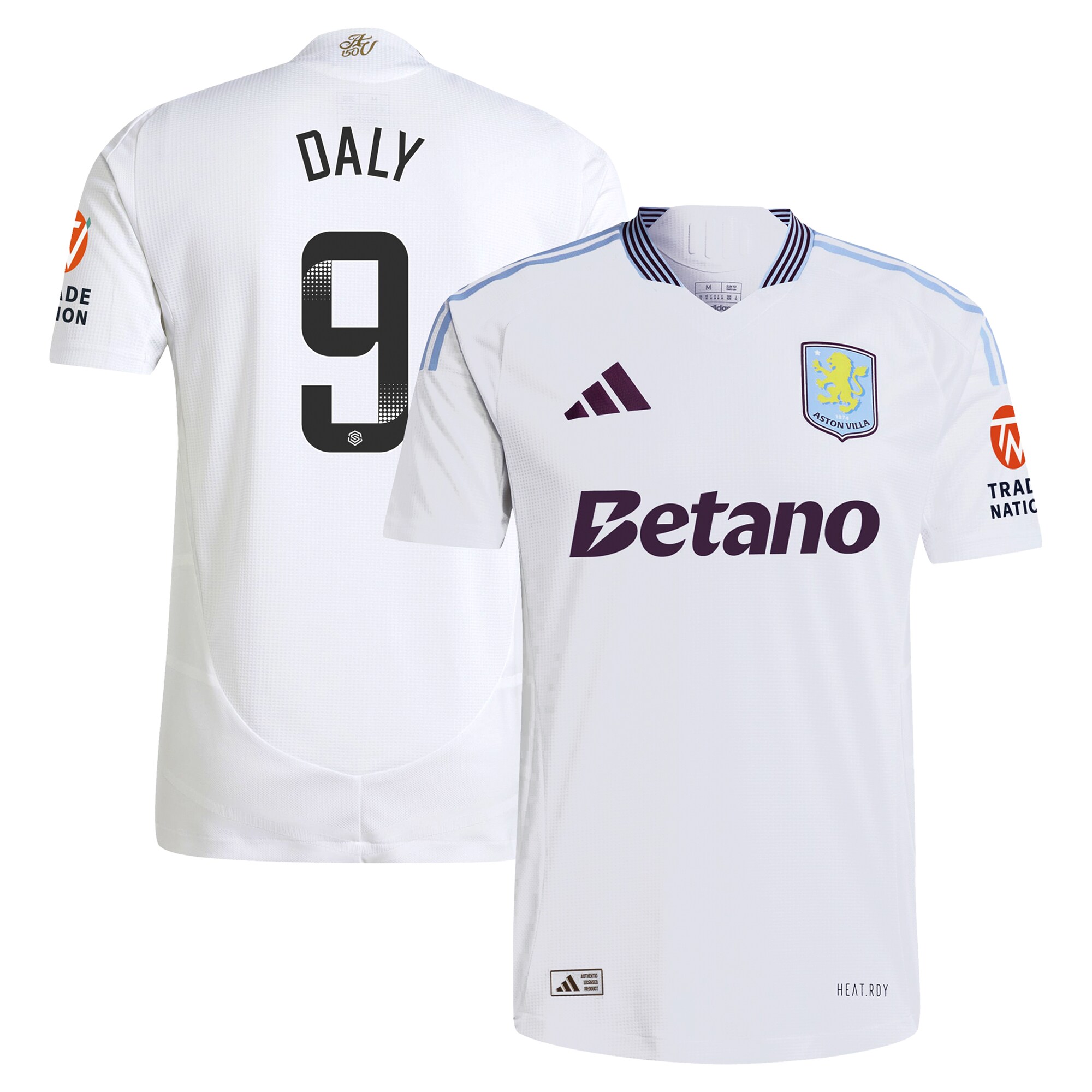 aston villa wsl adidas away authentic shirt 2024-25 with daly 9 printing Collection | Aston Villa Shirts and Official Gear