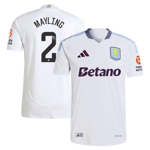 aston villa wsl adidas away authentic shirt 2024-25 with mayling 2 printing Collection | Aston Villa Shirts and Official Gear