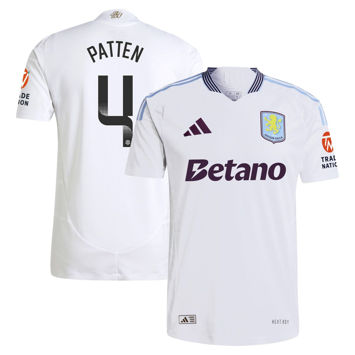 aston villa wsl adidas away authentic shirt 2024-25 with patten 4 printing Collection | Aston Villa Shirts and Official Gear