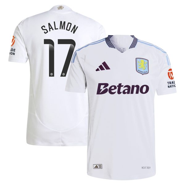 aston villa wsl adidas away authentic shirt 2024-25 with salmon 17 printing Collection | Aston Villa Shirts and Official Gear