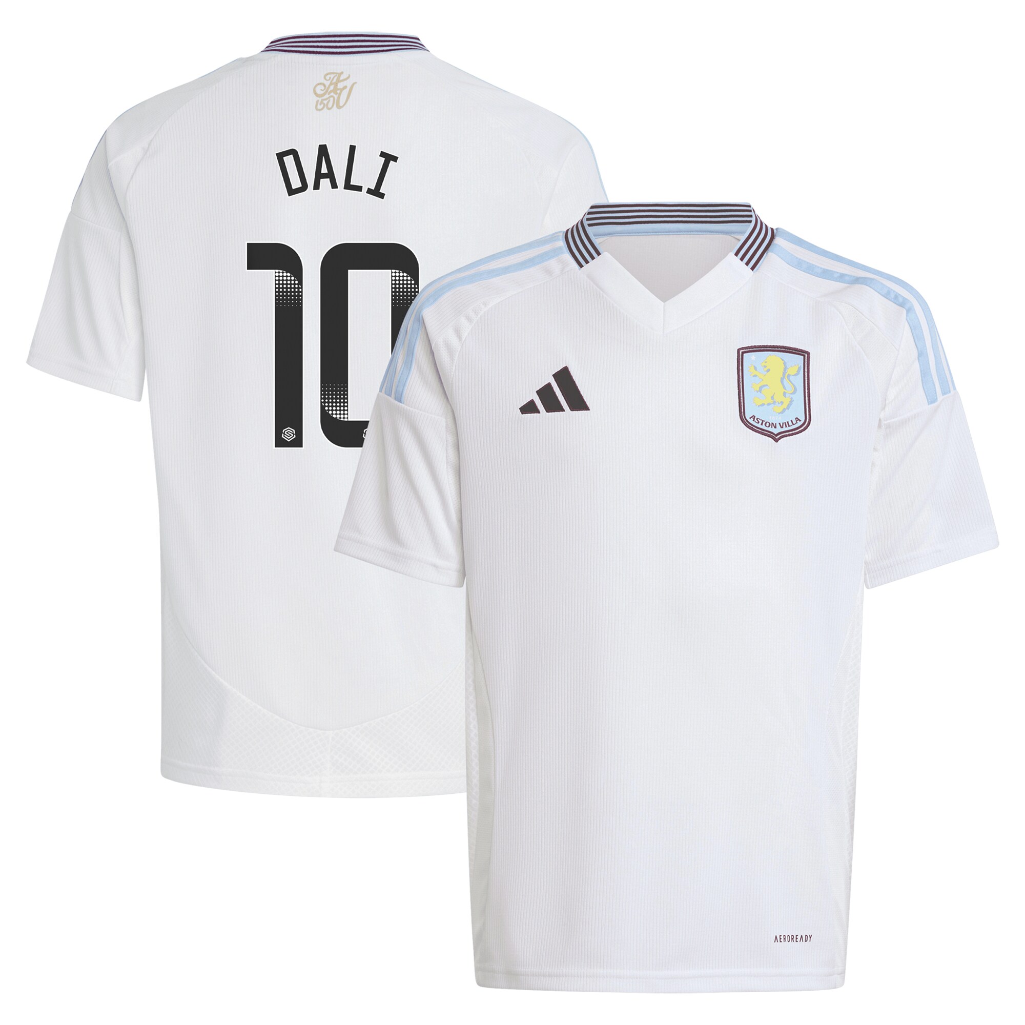 aston villa wsl adidas away shirt 2024-25 – kids with dali 10 printing Collection | Aston Villa Shirts and Official Gear
