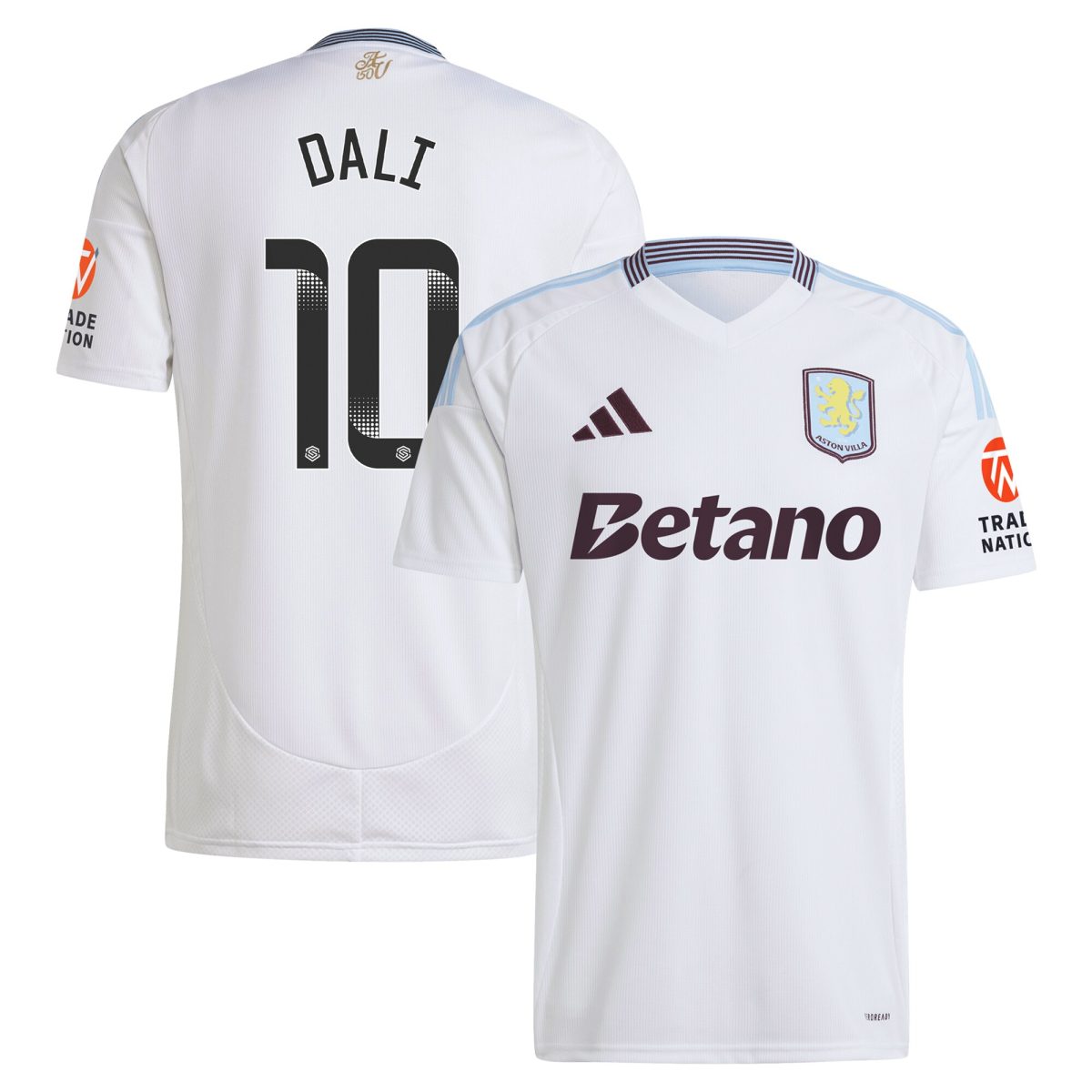 aston villa wsl adidas away shirt 2024-25 with dali 10 printing Collection | Aston Villa Shirts and Official Gear