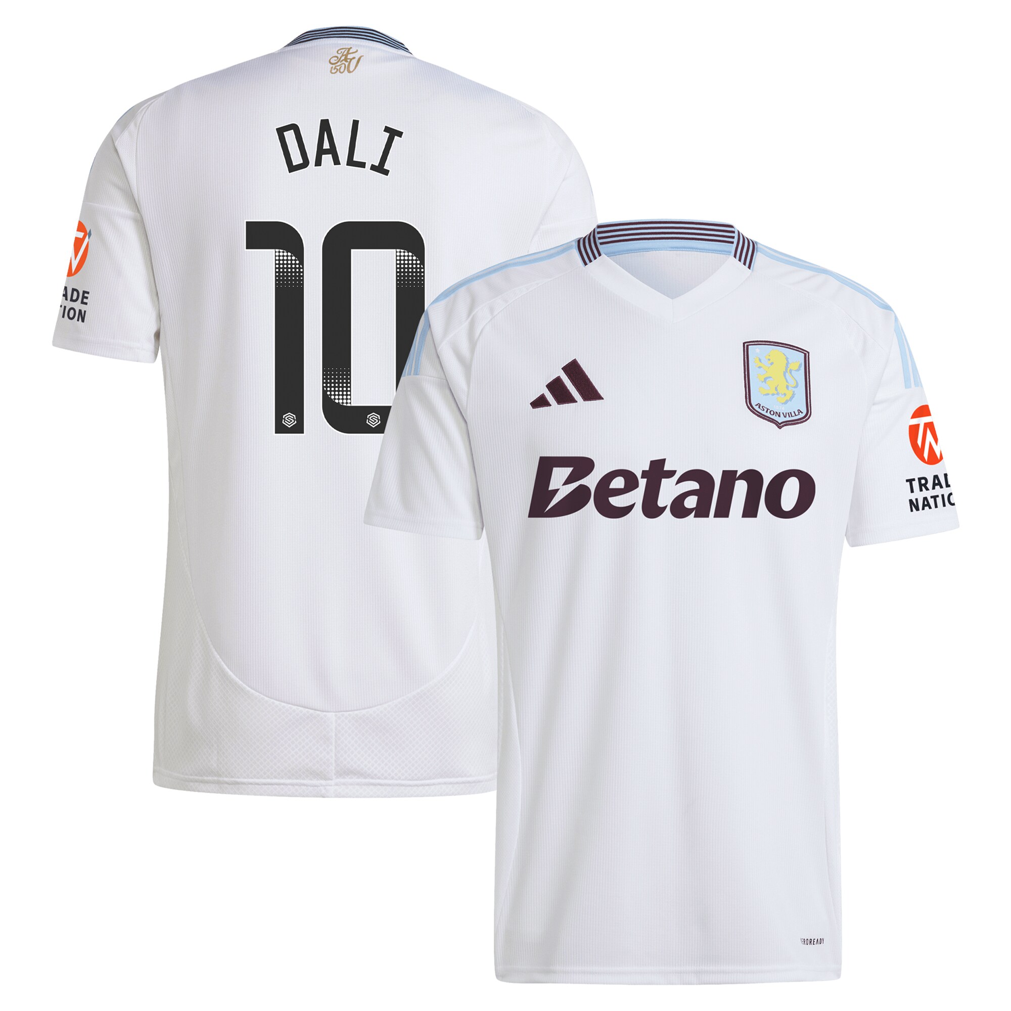 aston villa wsl adidas away shirt 2024-25 with dali 10 printing Collection | Aston Villa Shirts and Official Gear