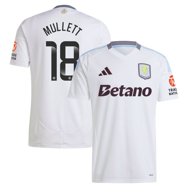 aston villa wsl adidas away shirt 2024-25 with mullett 18 printing Collection | Aston Villa Shirts and Official Gear