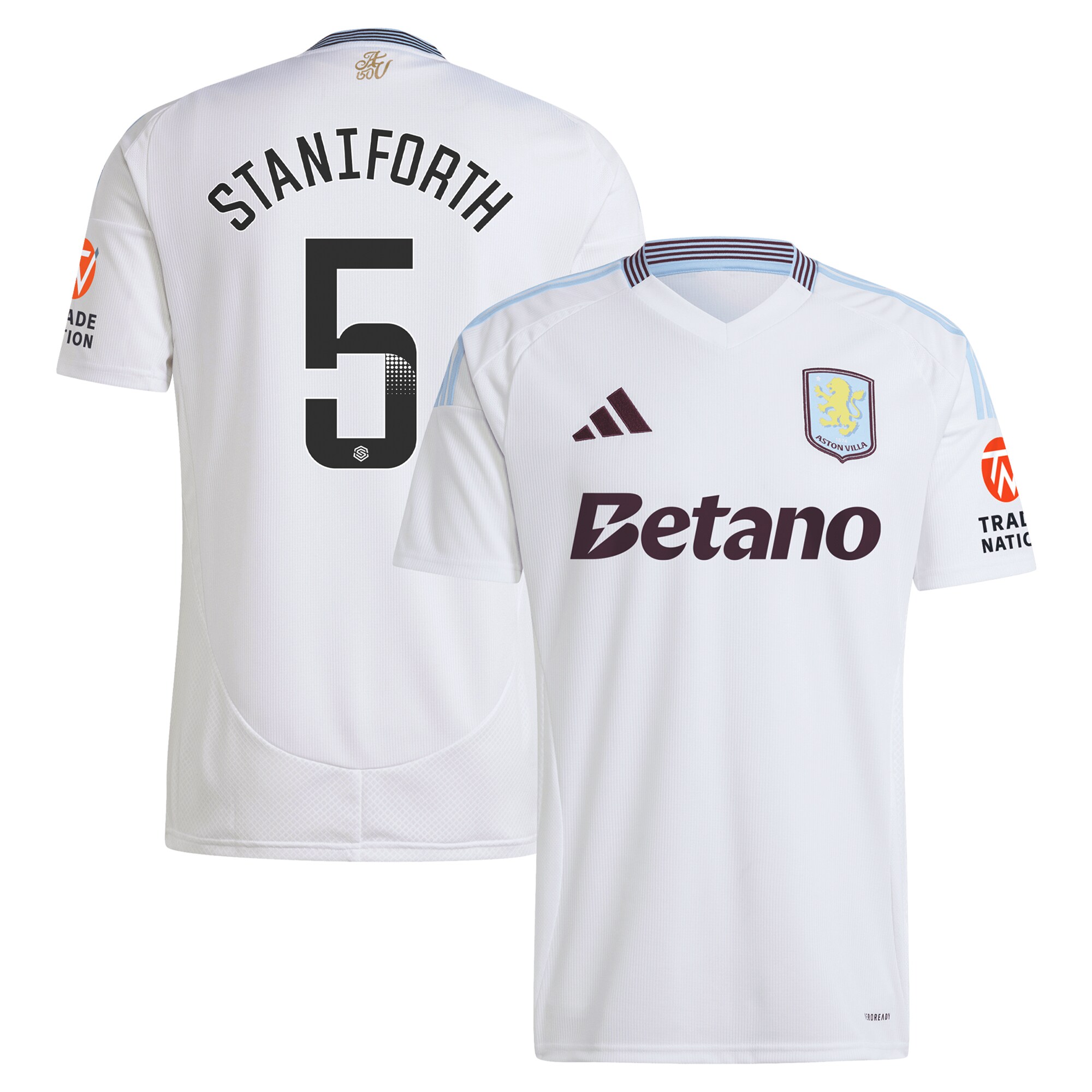 aston villa wsl adidas away shirt 2024-25 with staniforth 5 printing Collection | Aston Villa Shirts and Official Gear