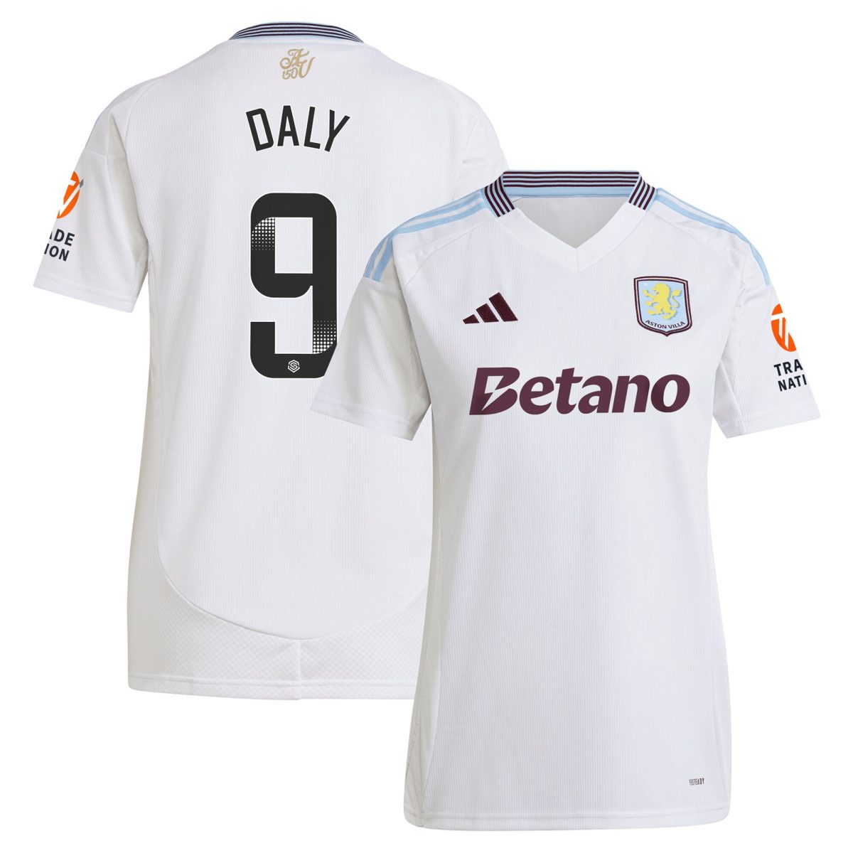 aston villa wsl adidas away shirt 2024-25 – womens with daly 9 printing Collection | Aston Villa Shirts and Official Gear