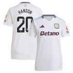 aston villa wsl adidas away shirt 2024-25 – womens with hanson 20 printing Collection | Aston Villa Shirts and Official Gear