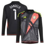 aston villa wsl adidas goalkeeper shirt 2024-25 – long sleeve – kids with d8217angelo 1 printing Collection | Aston Villa Shirts and Official Gear