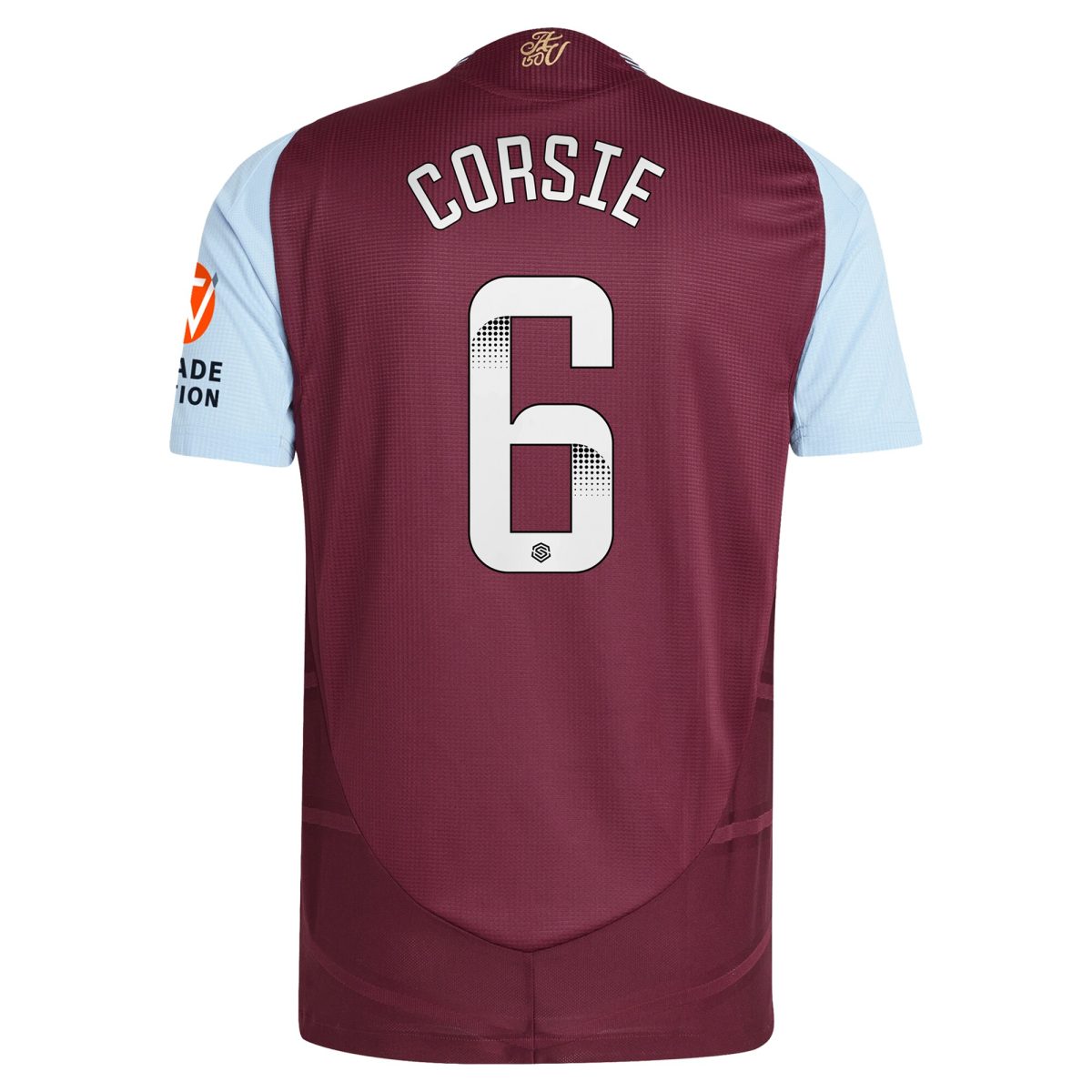 aston villa wsl adidas home authentic shirt 2024-25 with corsie 6 printing Collection | Aston Villa Shirts and Official Gear