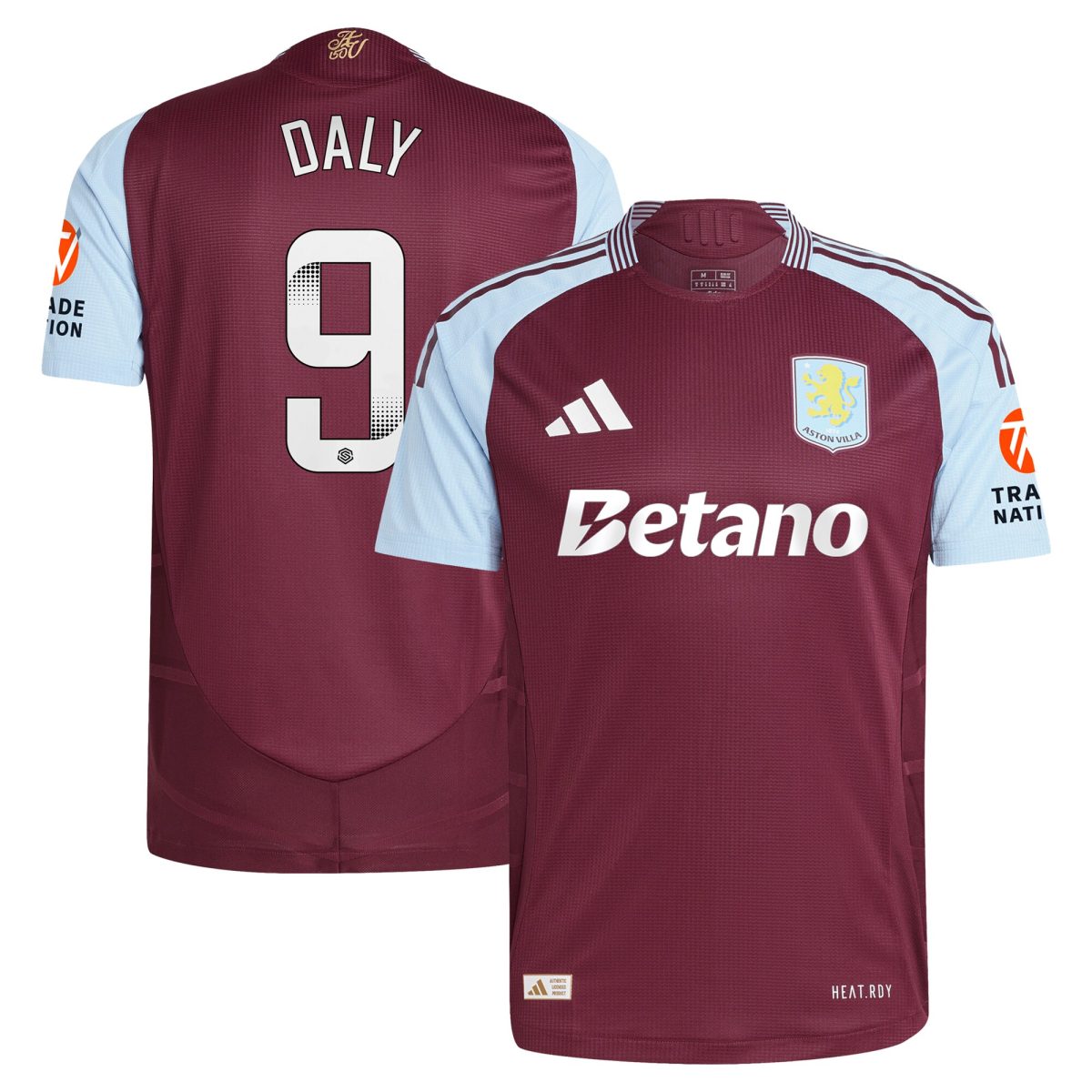 aston villa wsl adidas home authentic shirt 2024-25 with daly 9 printing Collection | Aston Villa Shirts and Official Gear