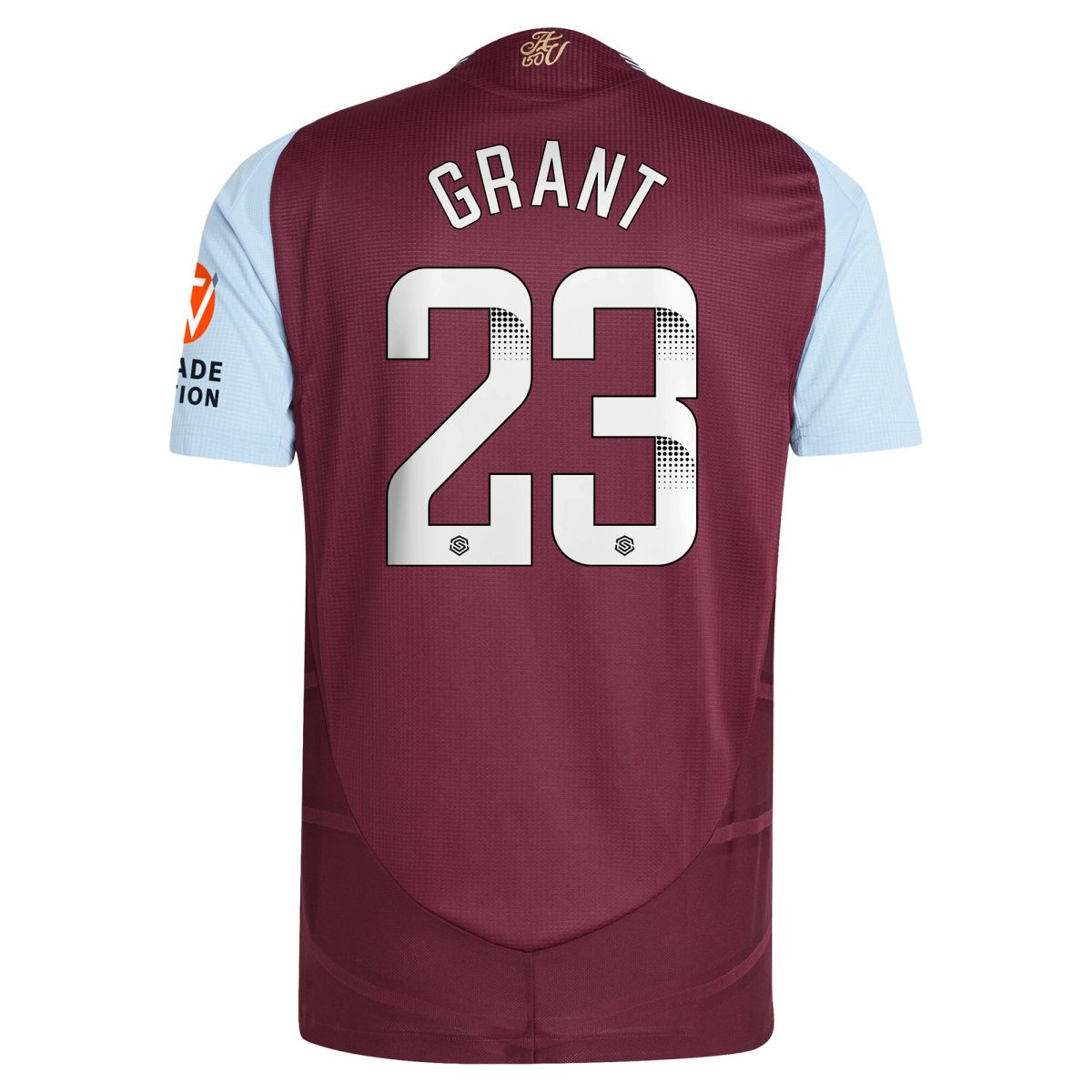 aston villa wsl adidas home authentic shirt 2024-25 with grant 23 printing Collection | Aston Villa Shirts and Official Gear
