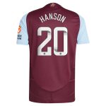 aston villa wsl adidas home authentic shirt 2024-25 with hanson 20 printing Collection | Aston Villa Shirts and Official Gear