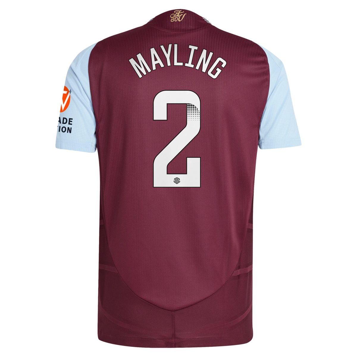 aston villa wsl adidas home authentic shirt 2024-25 with mayling 2 printing Collection | Aston Villa Shirts and Official Gear
