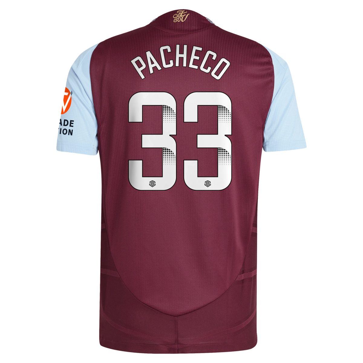 aston villa wsl adidas home authentic shirt 2024-25 with pacheco 33 printing Collection | Aston Villa Shirts and Official Gear