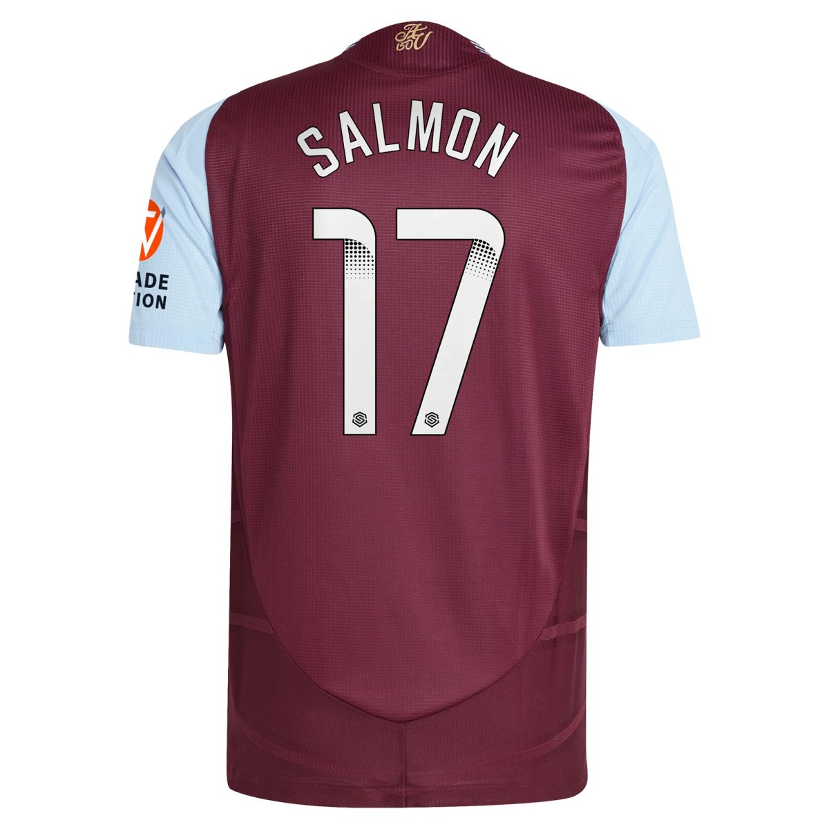 aston villa wsl adidas home authentic shirt 2024-25 with salmon 17 printing Collection | Aston Villa Shirts and Official Gear
