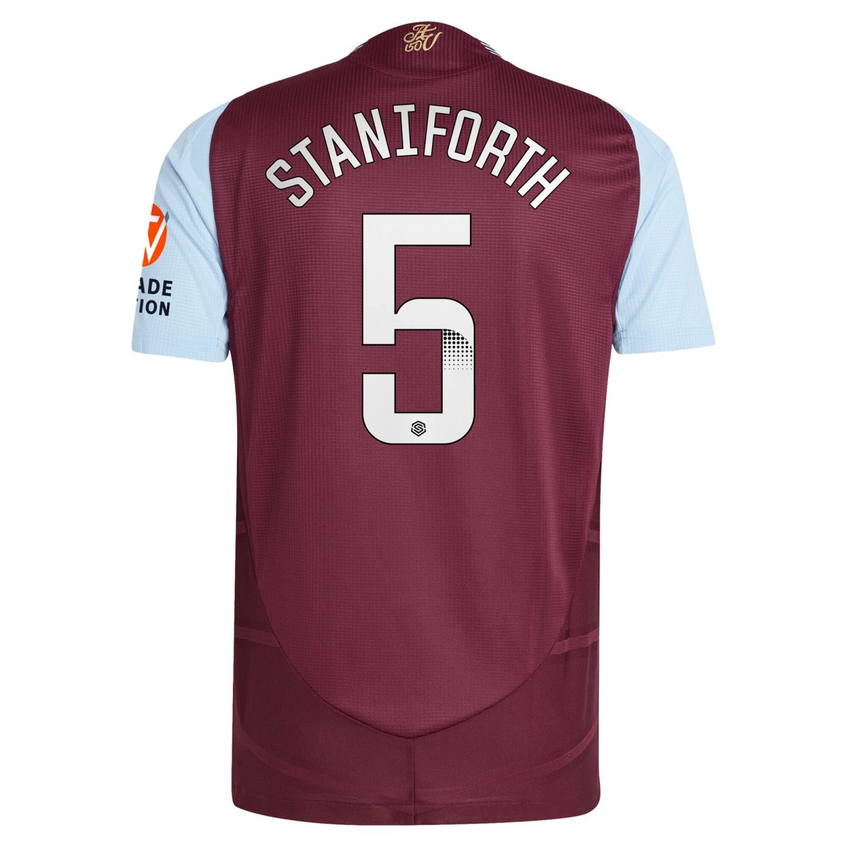 aston villa wsl adidas home authentic shirt 2024-25 with staniforth 5 printing Collection | Aston Villa Shirts and Official Gear