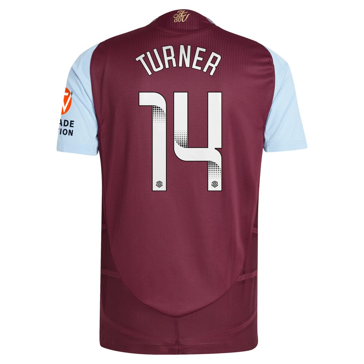 aston villa wsl adidas home authentic shirt 2024-25 with turner 14 printing Collection | Aston Villa Shirts and Official Gear