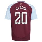 aston villa wsl adidas home shirt 2024-25 – kids with hanson 20 printing Collection | Aston Villa Shirts and Official Gear
