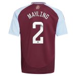 aston villa wsl adidas home shirt 2024-25 – kids with mayling 2 printing Collection | Aston Villa Shirts and Official Gear