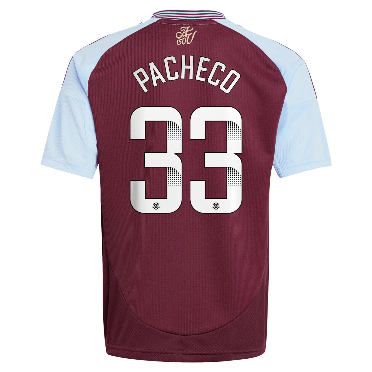 aston villa wsl adidas home shirt 2024-25 – kids with pacheco 33 printing Collection | Aston Villa Shirts and Official Gear
