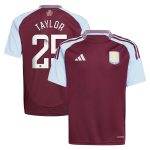 aston villa wsl adidas home shirt 2024-25 – kids with taylor 25 printing Collection | Aston Villa Shirts and Official Gear