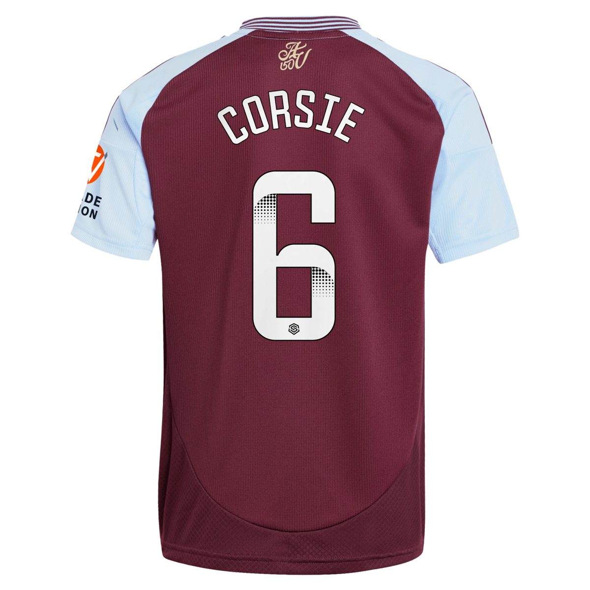 aston villa wsl adidas home shirt 2024-25 with corsie 6 printing Collection | Aston Villa Shirts and Official Gear
