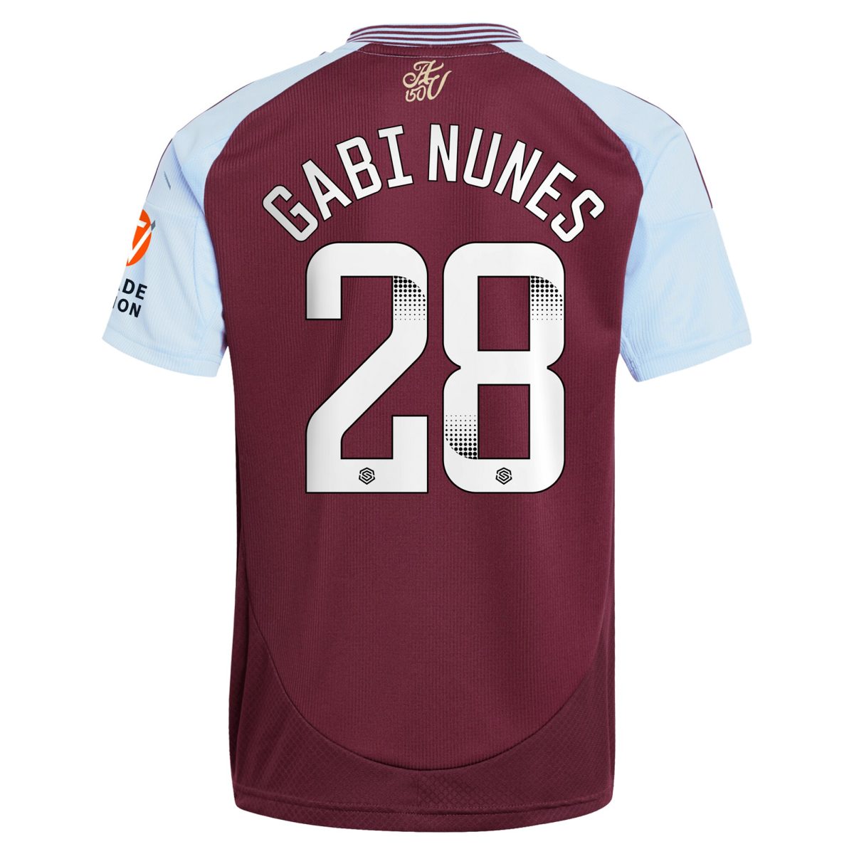 aston villa wsl adidas home shirt 2024-25 with gabi nunes 28 printing Collection | Aston Villa Shirts and Official Gear