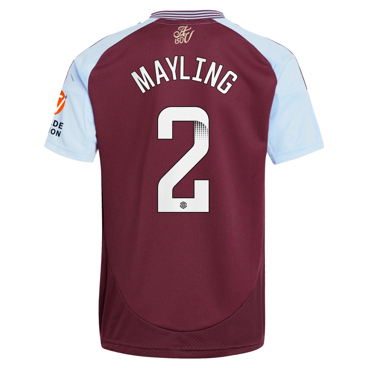 aston villa wsl adidas home shirt 2024-25 with mayling 2 printing Collection | Aston Villa Shirts and Official Gear