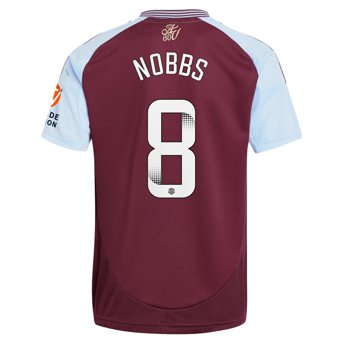 aston villa wsl adidas home shirt 2024-25 with nobbs 8 printing Collection | Aston Villa Shirts and Official Gear