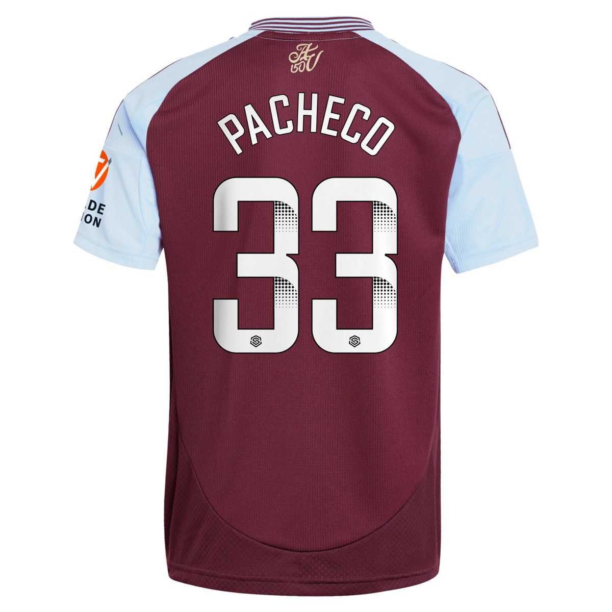 aston villa wsl adidas home shirt 2024-25 with pacheco 33 printing Collection | Aston Villa Shirts and Official Gear