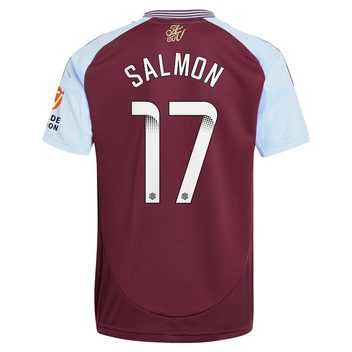 aston villa wsl adidas home shirt 2024-25 with salmon 17 printing Collection | Aston Villa Shirts and Official Gear