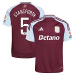 aston villa wsl adidas home shirt 2024-25 with staniforth 5 printing Collection | Aston Villa Shirts and Official Gear