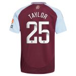 aston villa wsl adidas home shirt 2024-25 with taylor 25 printing Collection | Aston Villa Shirts and Official Gear
