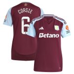 aston villa wsl adidas home shirt 2024-25 – womens with corsie 6 printing Collection | Aston Villa Shirts and Official Gear