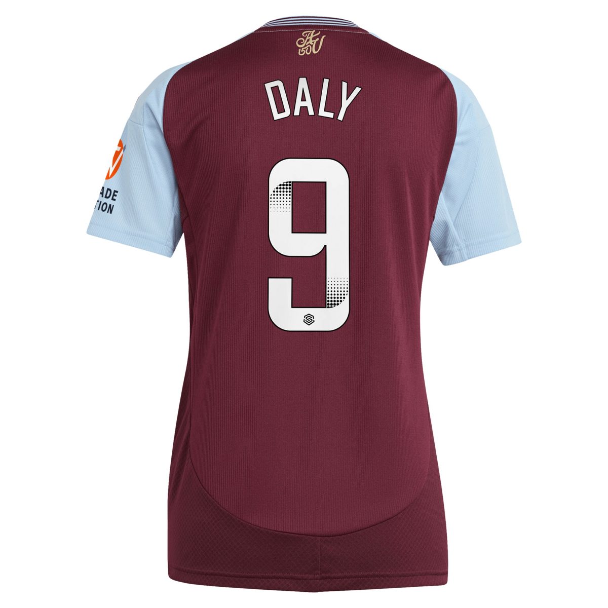 aston villa wsl adidas home shirt 2024-25 – womens with daly 9 printing Collection | Aston Villa Shirts and Official Gear